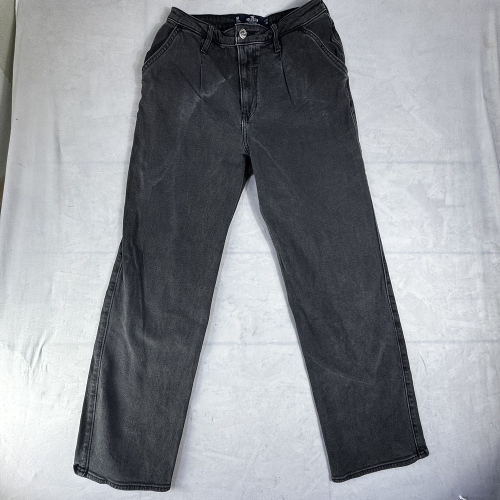 Hollister Womens Dad Jeans Gray Denim Ultra High-Rise Vintage Stretch Comfort 5R